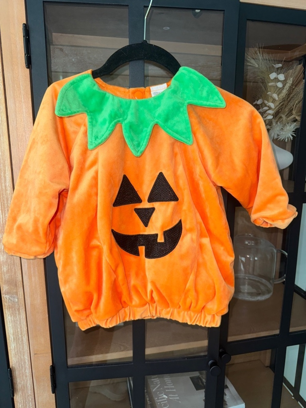 Baby pumpkin costume Jack-O lantern bubble dress Halloween long sleeve unisex
